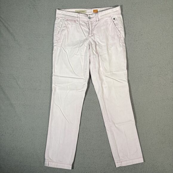 Anthropologie Pilcro & The Letterpress Chino Pants Womens Size 27 Fit 32x31 Pink - Picture 1 of 13